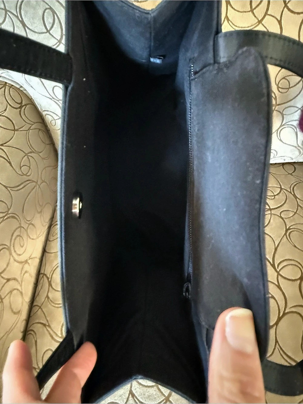 Vintage Kate Spade Sam Bag Black Nylon Tote Y2K Early 2000s Near Mint - Picture 9 of 14